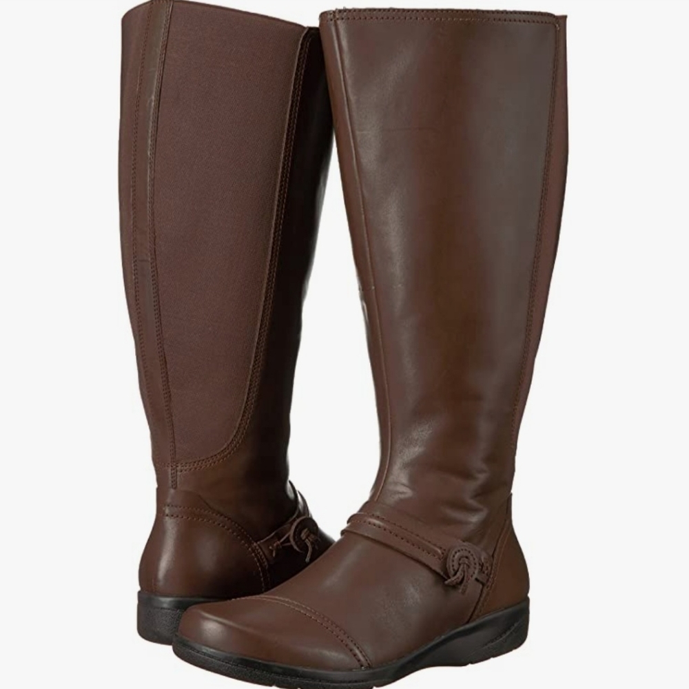 Clarks Cheyn Whisk Womens Leather Riding Boot Size 8